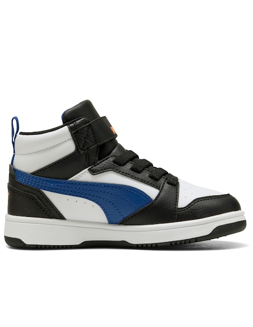 Tenis para niño Puma Rebound V6 Mid Ac Ps